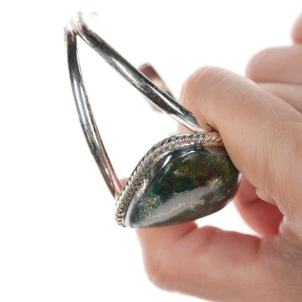 6.625" Vintage Sterling and turquoise bracelet - Estate Fresh Austin