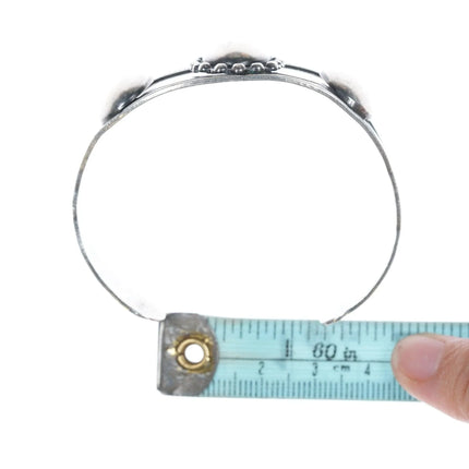 6.625" Vintage Sterling Navajo curio bracelet - Estate Fresh Austin