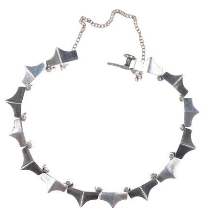 6.625" Vintage Taxco sterling modernist link bracelet - Estate Fresh Austin