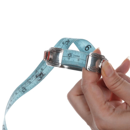 6.625" Wilbert Benally Navajo sterling and Mediterranean coral cuff bracelet - Estate Fresh Austin