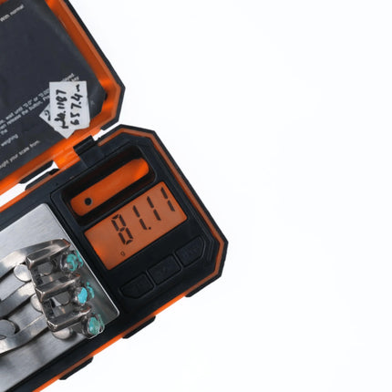 6.625" Zuni Carved Turquoise Modernist abstract silver cuff bracelet - Estate Fresh Austin