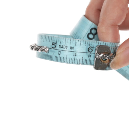 6" 6 Stacking Navajo twisted silver wire cuff bracelets - Estate Fresh Austin