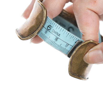 6.875 Artisan cast brass cuff bracelet - Estate Fresh Austin