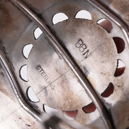 6.875 Betsy Nez Navajo sterling and turquoise cluster bracelet - Estate Fresh Austin