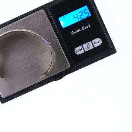 6.875 Hopi Overlay Sterling cuff bracelet - Estate Fresh Austin