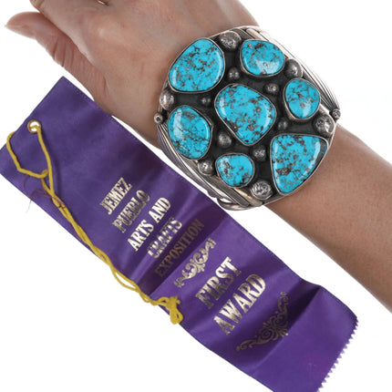 6.875 Jerry Roan Navajo 1975 First Prize winning cuff bracelet - Estate Fresh Austin