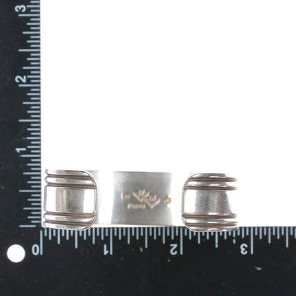 6.875 Mark Jimenez Apache/ Comanche 14k/sterling cuff heavy cuff bracelet - Estate Fresh Austin