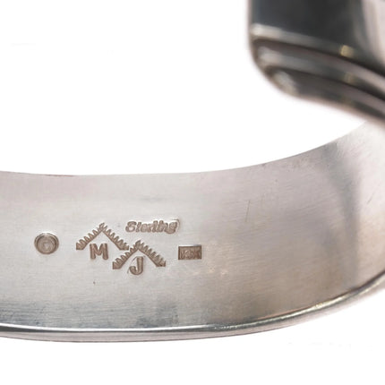 6.875 Mark Jimenez Apache/ Comanche 14k/sterling cuff heavy cuff bracelet - Estate Fresh Austin