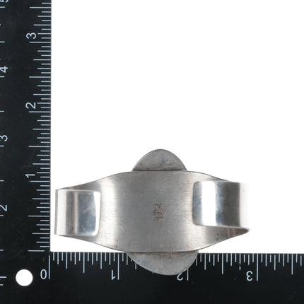 6.875 Retro Desert Rose Trading Sterling Jasper cuff bracelet - Estate Fresh Austin