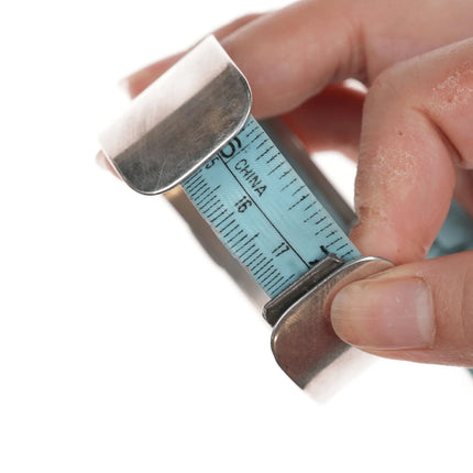 6.875 Southwestern 3D Sterling Native Pots cuff bracelet - Estate Fresh Austin