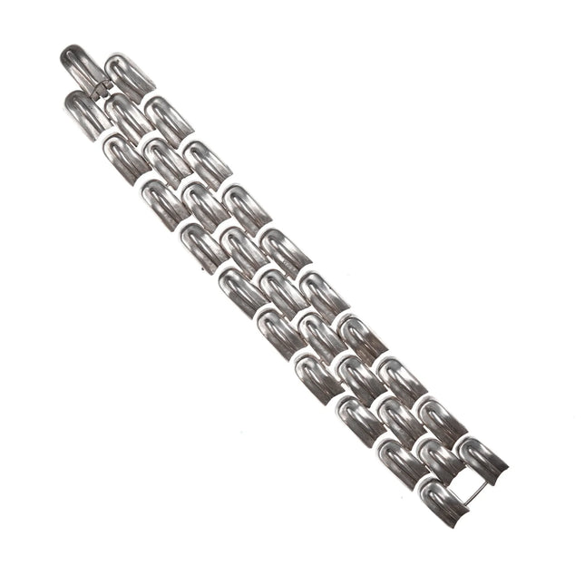 6.875 William Spratling Sterling Snake Scale link bracelet. - Estate Fresh Austin