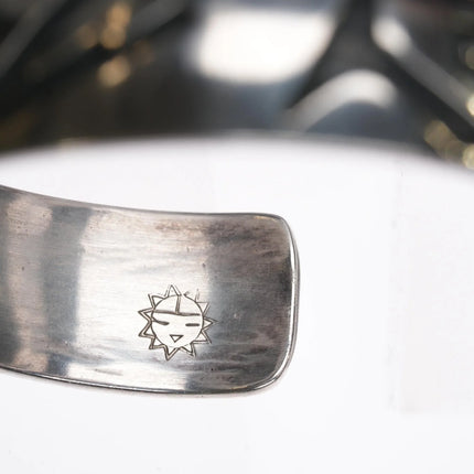 6" Bennett Kagenvema Hopi Silvercraft Guild Overlay cuff bracelet sterling - Estate Fresh Austin