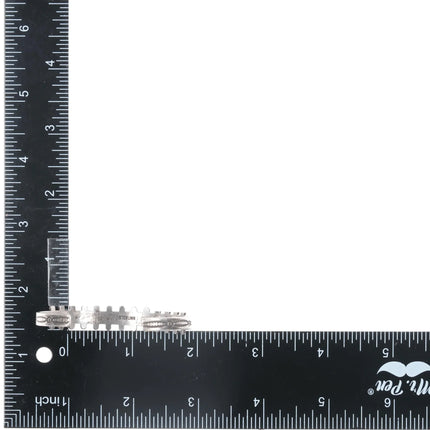 6" c1950's Navajo Curio Sterling row cuff bracelet - Estate Fresh Austin