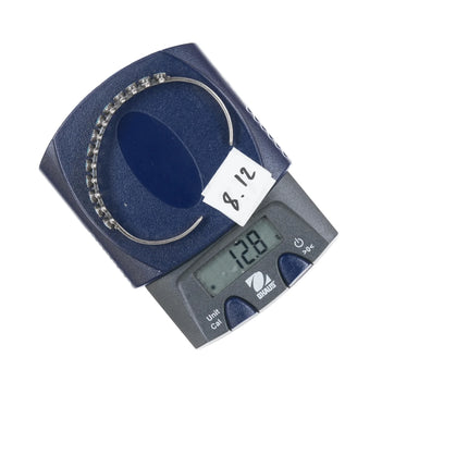 6" c1950's Navajo Curio Sterling row cuff bracelet - Estate Fresh Austin