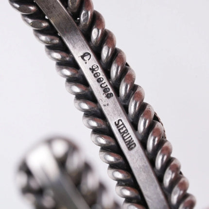 6" David Reeves Navajo sterling and lapis cuff bracelet - Estate Fresh Austin