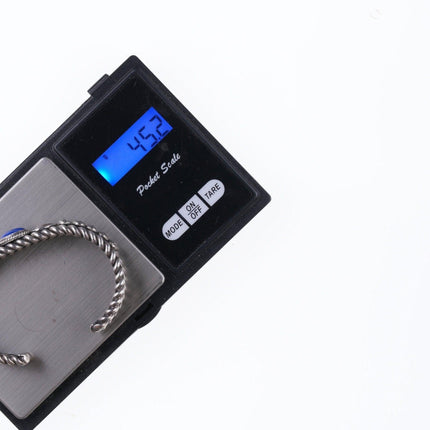 6" David Reeves Navajo sterling and lapis cuff bracelet - Estate Fresh Austin