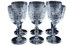 6 French Baccarat Turin Claret Water goblet Stems in Original box (more availabl - Estate Fresh Austin