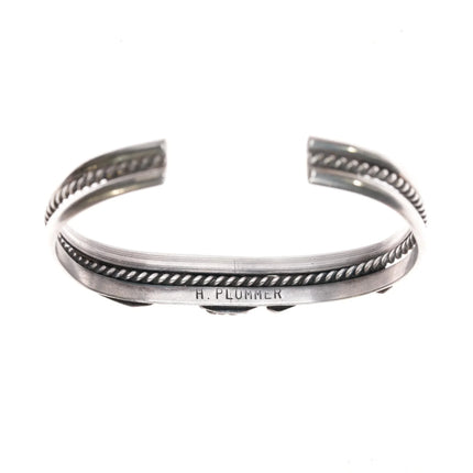 6" Harry Plummer Navajo sterling and turquoise cuff bracelet - Estate Fresh Austin