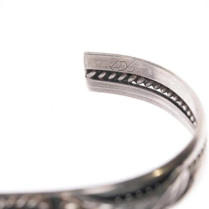 6" Harry Plummer Navajo sterling and turquoise cuff bracelet - Estate Fresh Austin