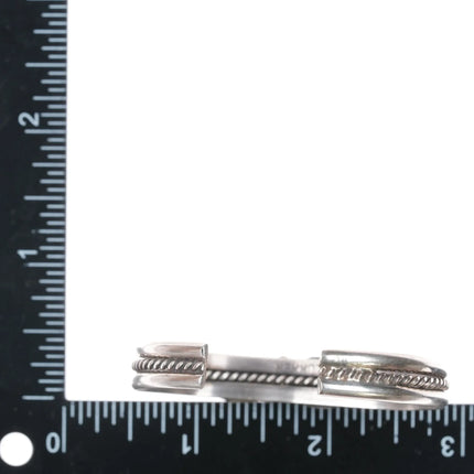 6" Harry Plummer Navajo sterling and turquoise cuff bracelet - Estate Fresh Austin