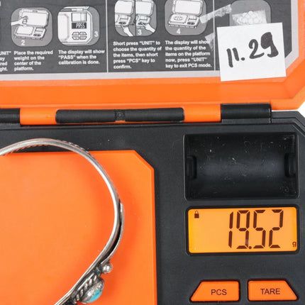 6" Harry Plummer Navajo sterling and turquoise cuff bracelet - Estate Fresh Austin