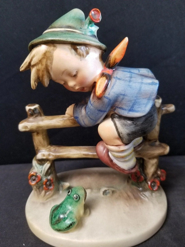 6" Hummel Crown Mark Boy with Frog Figure c.1945 6" tall, 5" wide MINT - Estate Fresh Austin