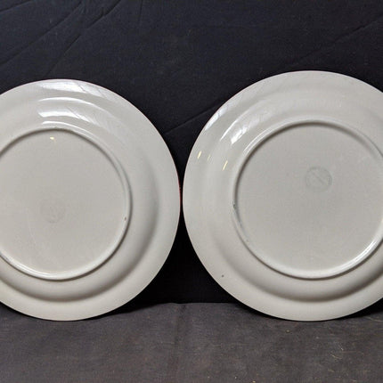 6 Longchamp French Majolica Asparagus Plates 9 7/8" - Estate Fresh Austin