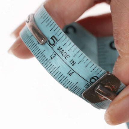 6" Pete Paquin Zuni Sterling cuff bracelet with turquoise - Estate Fresh Austin