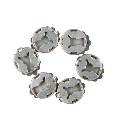 6 Sterling button covers with concho designs - Estate Fresh Austin