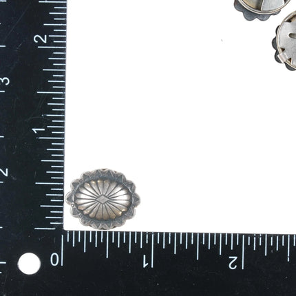 6 Sterling button covers with concho designs - Estate Fresh Austin