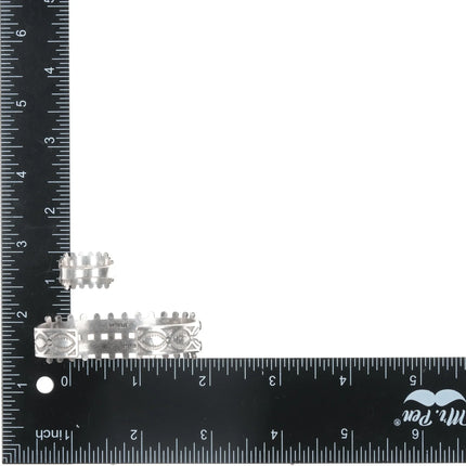 6" & Sz6.5 50's-60's Navajo Curio sterling silver double row cuff bracelet/ring - Estate Fresh Austin