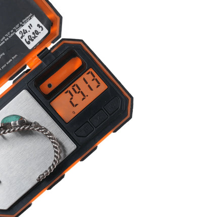 6" Vintage High grade turquoise twisted wire cuff bracelet - Estate Fresh Austin