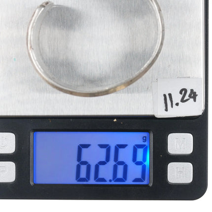 6" Vintage Native American twisted wire carinated silver cuff bracelet - Estate Fresh Austin