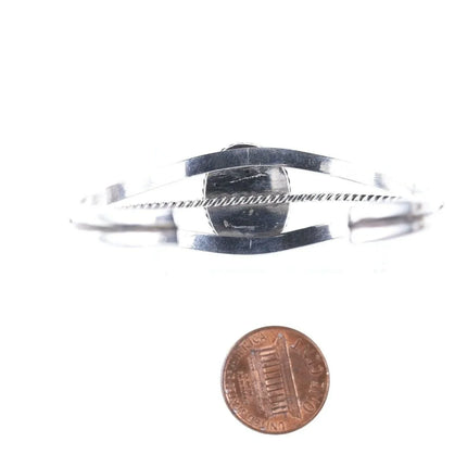 6" Vintage Navajo Sterling/turquoise cuff bracelet - Estate Fresh Austin