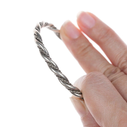 6" Vintage Navajo twisted wire bracelet - Estate Fresh Austin