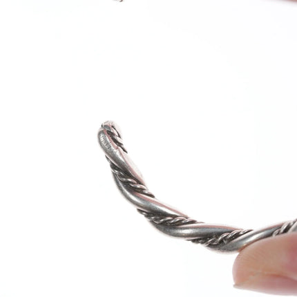6" Vintage Navajo twisted wire bracelet - Estate Fresh Austin