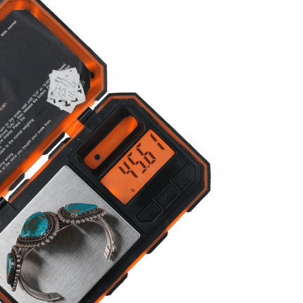 6" Vintage Nelson Navajo silver high grade turquoise cuff bracelet - Estate Fresh Austin