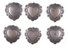 6 Vintage Southwestern Stamped Sterling button covers - Estate Fresh Austin