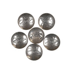 6 vintage Southwestern sterling button covers m - Estate Fresh Austin
