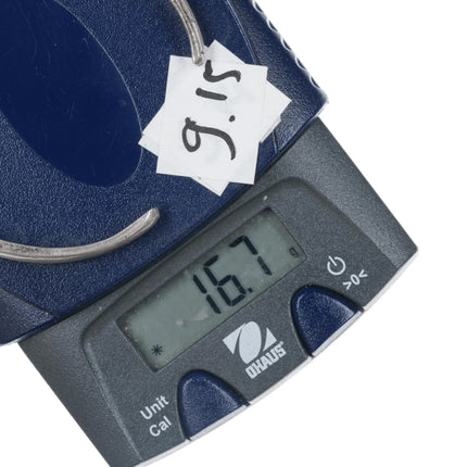 6" Vintage Zuni silver and oval turquoise channel inlay cuff bracelet - Estate Fresh Austin