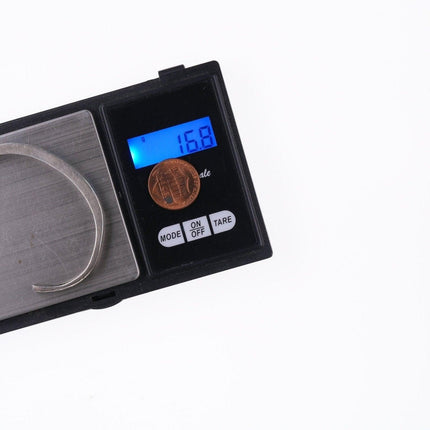 6" Vintage Zuni silver - turquoise and mother of pearl channel inlay bracelet - Estate Fresh Austin