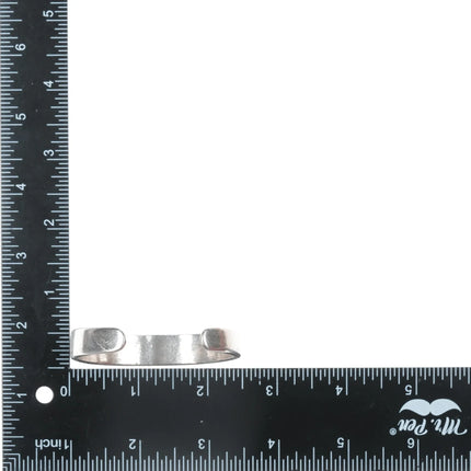 6" Vintage Zuni sterling channel inlay turquoise cuff bracelet - Estate Fresh Austin