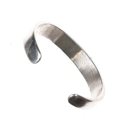 6" Vintage Zuni sterling channel inlay turquoise cuff bracelet - Estate Fresh Austin