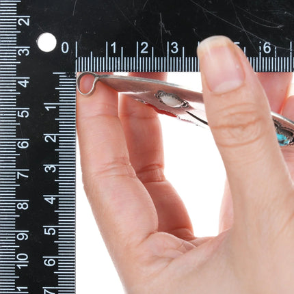 60's-70's Navajo large sterling, turquoise, coral, shell pendant - Estate Fresh Austin