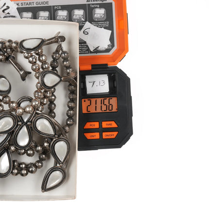 60's-70's Navajo Sterling Mother of Pearl squash blossom necklace - Estate Fresh Austin