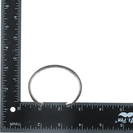6.25" Benny Armijo Navajo high grade inlay modernist sterling cuff bracelet - Estate Fresh Austin