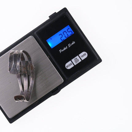 6.25" 30's-40's Fred Harvey Era sterling and turquoise bracelet - Estate Fresh Austin