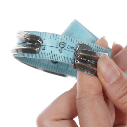 6.25" 40's-50's Native American spiderweb turquoise silver cuff bracelet - Estate Fresh Austin