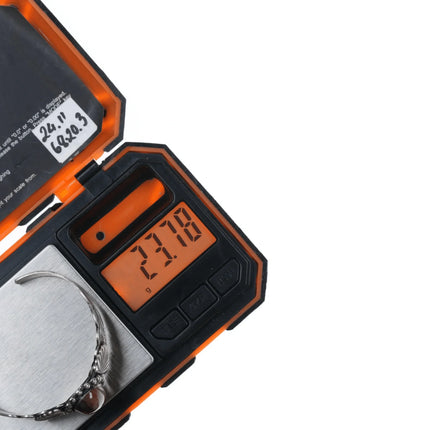 6.25" 40's-50's Navajo curio silver and agate cuff bracelet - Estate Fresh Austin