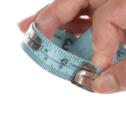 6.25" 40's-50's Navajo Curio Sterling and green turquoise cuff bracelet - Estate Fresh Austin